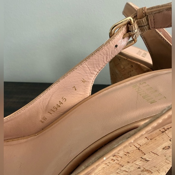 Stuart Weitzman Patent Wedges Sz 7 - Picture 6 of 10